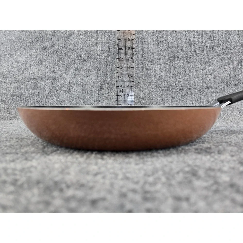 Tramontina Skillet 12 Inch Copper Porcelain Enamel Nonstick Frying Pan Metallic